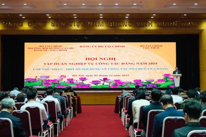 Đảng ủy Bộ Tài chính tổ chức tập huấn nghiệp vụ công tác Đảng năm 2025