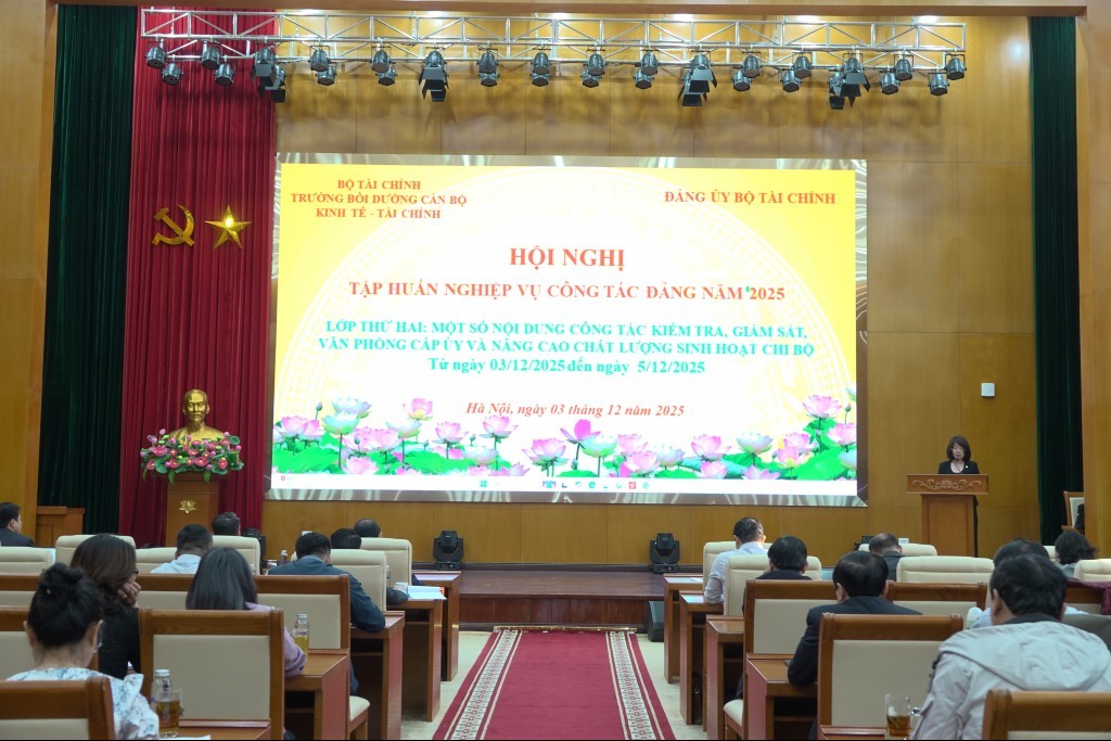Đảng uỷ Bộ Tài chính tăng cường nghiệp vụ kiểm tra, giám sát cho cấp uỷ các cấp