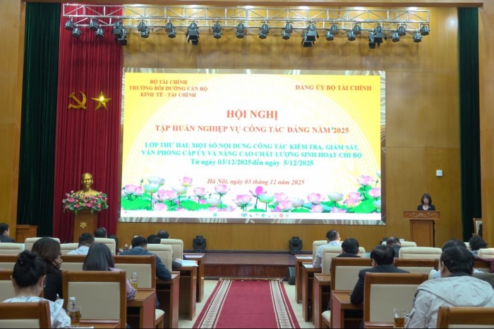 Đảng uỷ Bộ Tài chính tăng cường nghiệp vụ kiểm tra, giám sát cho cấp uỷ các cấp