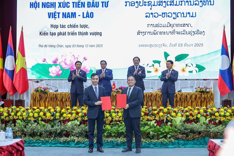 Thủ tướng Phạm Minh Chính: Doanh nghiệp tiên phong, công tư đồng hành, Việt - Lào phát triển