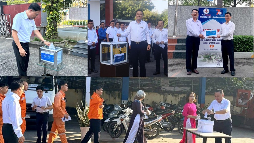 EVNHCMC ủng hộ 200 triệu đồng vào Quỹ “Chung một tấm lòng: Vì miền Trung thương yêu” EVNHCMC ủng hộ 200 triệu đồng vào Quỹ “Chung một tấm lòng: Vì miền Trung thương yêu”