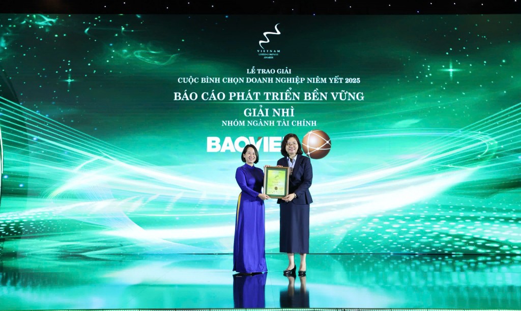 Bảo Việt - doanh nghiệp duy nhất ngành Bảo hiểm liên tiếp đạt giải Báo cáo phát triển bền vững Bảo Việt - doanh nghiệp duy nhất ngành Bảo hiểm liên tiếp đạt giải Báo cáo phát triển bền vững