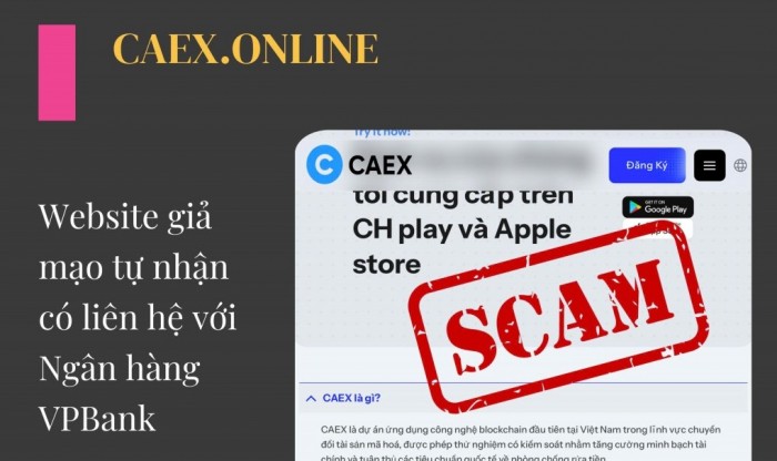 Cảnh báo website giả mạo caex.online: Nhà đầu tư dễ sập bẫy “sàn tiền số” ảo
