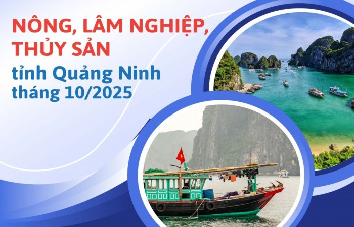 INFOGRAPHIC: Nông, lâm nghiệp và thủy sản tỉnh Quảng Ninh tháng 10 năm 2025
