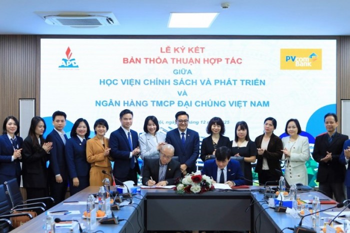 Học viện Chính sách và Phát triển - PVcomBank: Hợp tác toàn diện trong đào tạo và chuyển đổi số