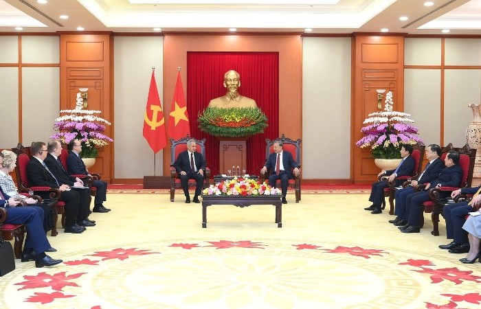 Tổng Bí thư Tô Lâm tiếp Thư ký Hội đồng An ninh Liên bang Nga