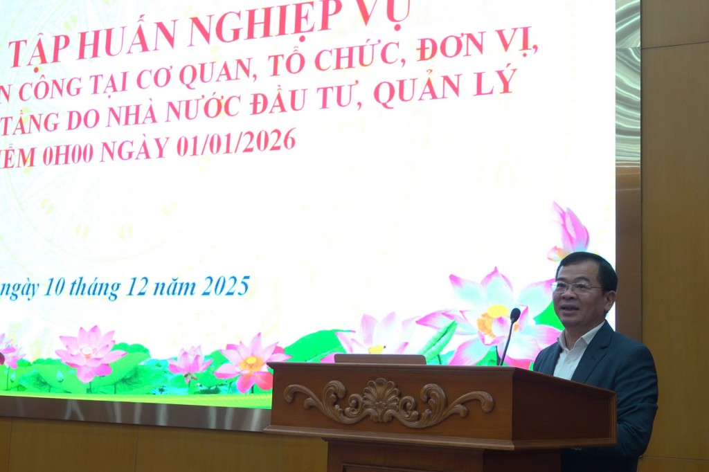 Gấp rút hoàn thiện kế hoạch phục vụ tổng kiểm kê tài sản công từ 0 giờ ngày 01/01/2026 Gấp rút hoàn thiện kế hoạch phục vụ tổng kiểm kê tài sản công từ 0 giờ ngày 01/01/2026