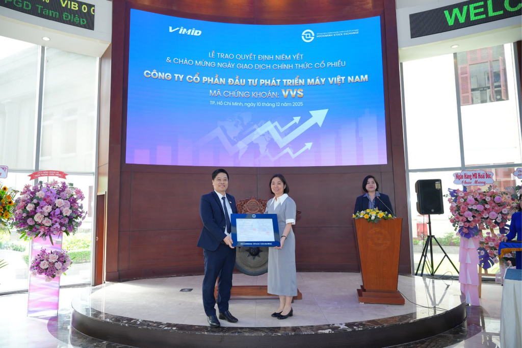 Cổ phiếu VVS chính thức niêm yết và giao dịch trên HOSE
