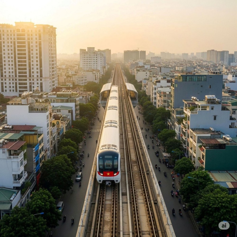 Metro số 2 khởi công, đẩy giá trị đô thị tại Vinhomes Green City