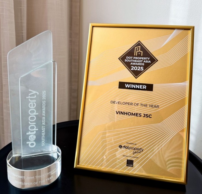 Phát triển đô thị xanh, Vinhomes được vinh danh Nhà phát triển Đông Nam Á 2025