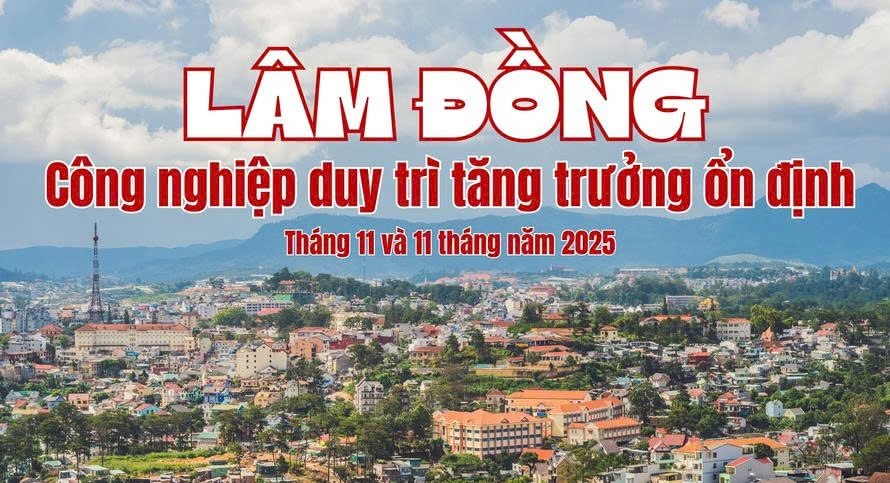 INFOGRAPHIC: Lâm Đồng - Công nghiệp duy trì tăng trưởng ổn định