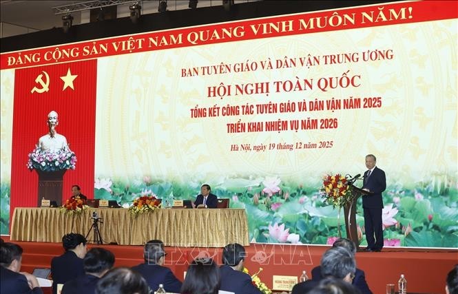 Toàn văn phát biểu của Tổng Bí thư Tô Lâm tại Hội nghị toàn quốc tổng kết công tác Tuyên giáo và Dân vận của Đảng năm 2025