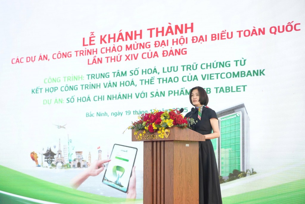 Vietcombank khánh thành 2 công trình, dự án chào mừng Đại hội đại biểu toàn quốc lần thứ XIV của Đảng