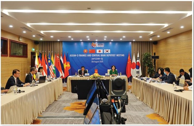 Toàn cảnh Hội nghị Thứ trưởng Tài chính và Phó Thống đốc Ngân hàng Trung ương ASEAN+3 (ngày 5/8/2020)