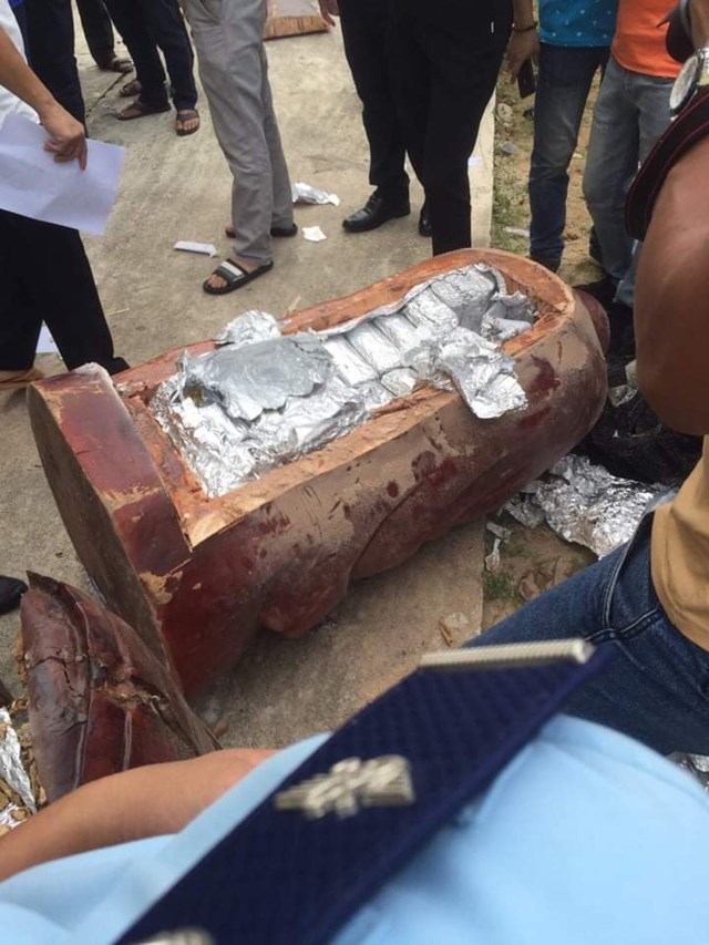 Tang vật bị lực lượng Hải quan phối hợp với các lực lượng chức năng bắt giữ 