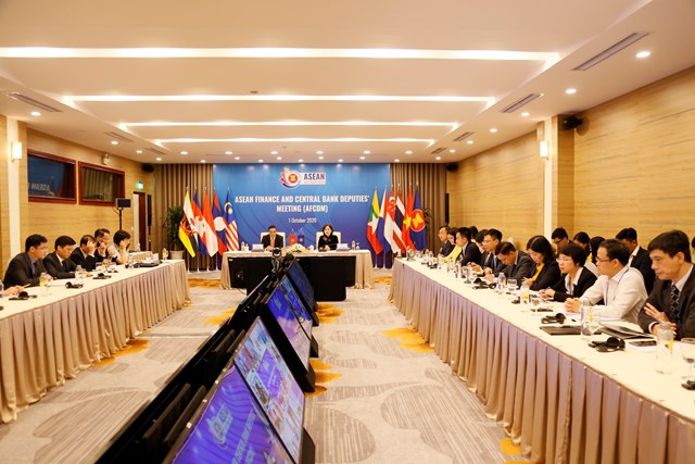 Toàn cảnh hội nghị tại điểm cầu Việt Nam.