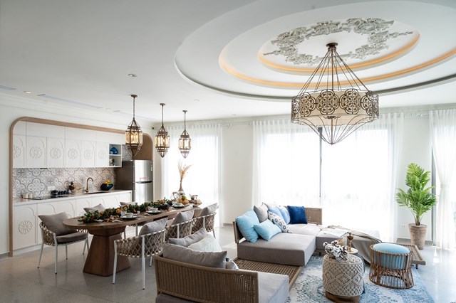 Mỗi biệt thự đều là căn góc và có hồ bơi, gia chủ có thể tùy biến bài trí theo nhu cầu riêng. Ảnh: Novaland.