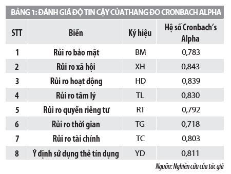 Đánh giá rủi ro cảm nhận của khách hàng đối với ý định sử dụng thẻ tín dụng ngân hàng - Ảnh 2