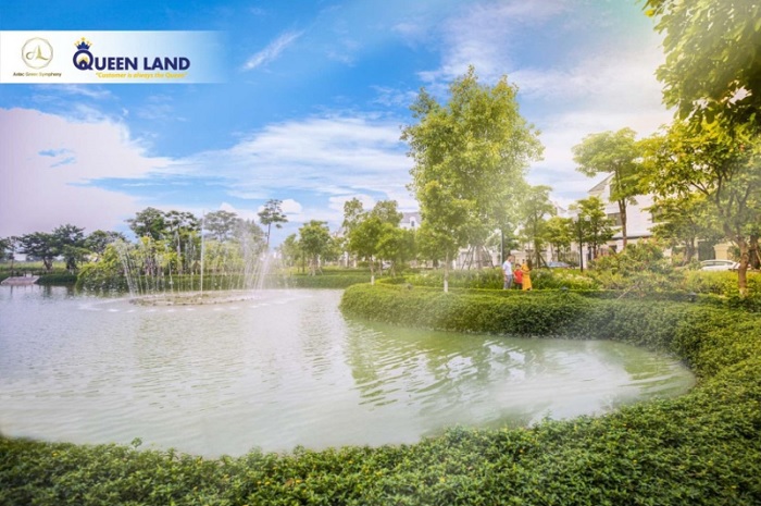 Cảnh quan xanh ấn tượng đã hiện hữu tại Anlac Green Symphony.