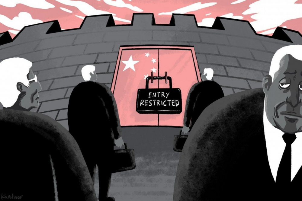 Khảo sát của Phòng Thương mại EU tại Trung Quốc cho thấy 68% doanh nghiệp coi hạn chế nhập cảnh do đại dịch là một trong những thách thức lớn nhất. Minh họa: SCMP