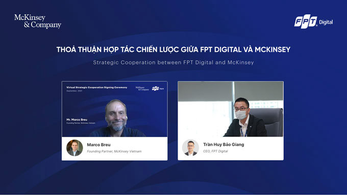 FPT Digital hợp tác với McKinsey Việt Nam thúc đẩy chuyển đổi số các doanh nghiệp trong nước. Ảnh: hiện Tâm