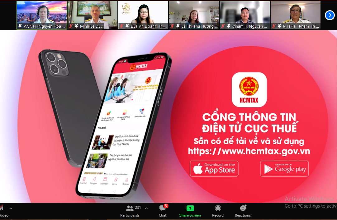 Việc triển khai Cổng HCMTax sẽ góp phần tăng cường công tác trao đổi thông tin giữa Cục Thuế với doanh nghiệp, người nộp thuế.