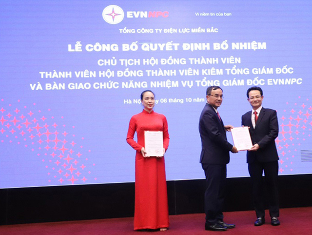 Ông Nguyễn Đức Thiện được bổ nhiệm chức danh Thành viên HĐTVkiêm Tổng Giám đốc EVNNPC.
