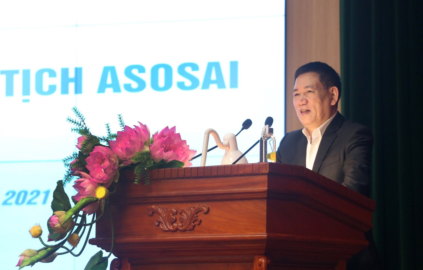 Bộ trưởng Bộ Tài chính Hồ Đức Phớc phát biểu tại Hội nghị.