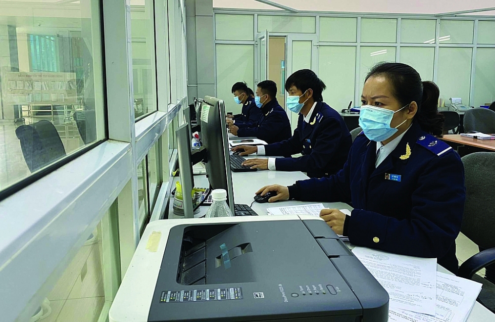 Hoạt động nghiệp vụ tại Chi cục Hải quan cửa khẩu Trà Lĩnh, Cục Hải quan Cao Bằng. Ảnh: Chi cục cung cấp.