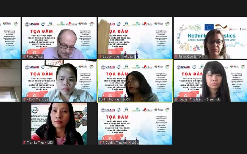 Các đại biểu tham dự tọa đàm. (Ảnh chụp màn hình).