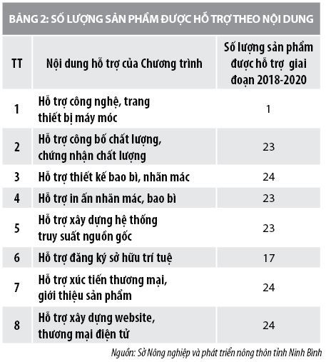 Thực trạng triển khai Chương trình mỗi xã một sản phẩm tại tỉnh Ninh Bình - Ảnh 2