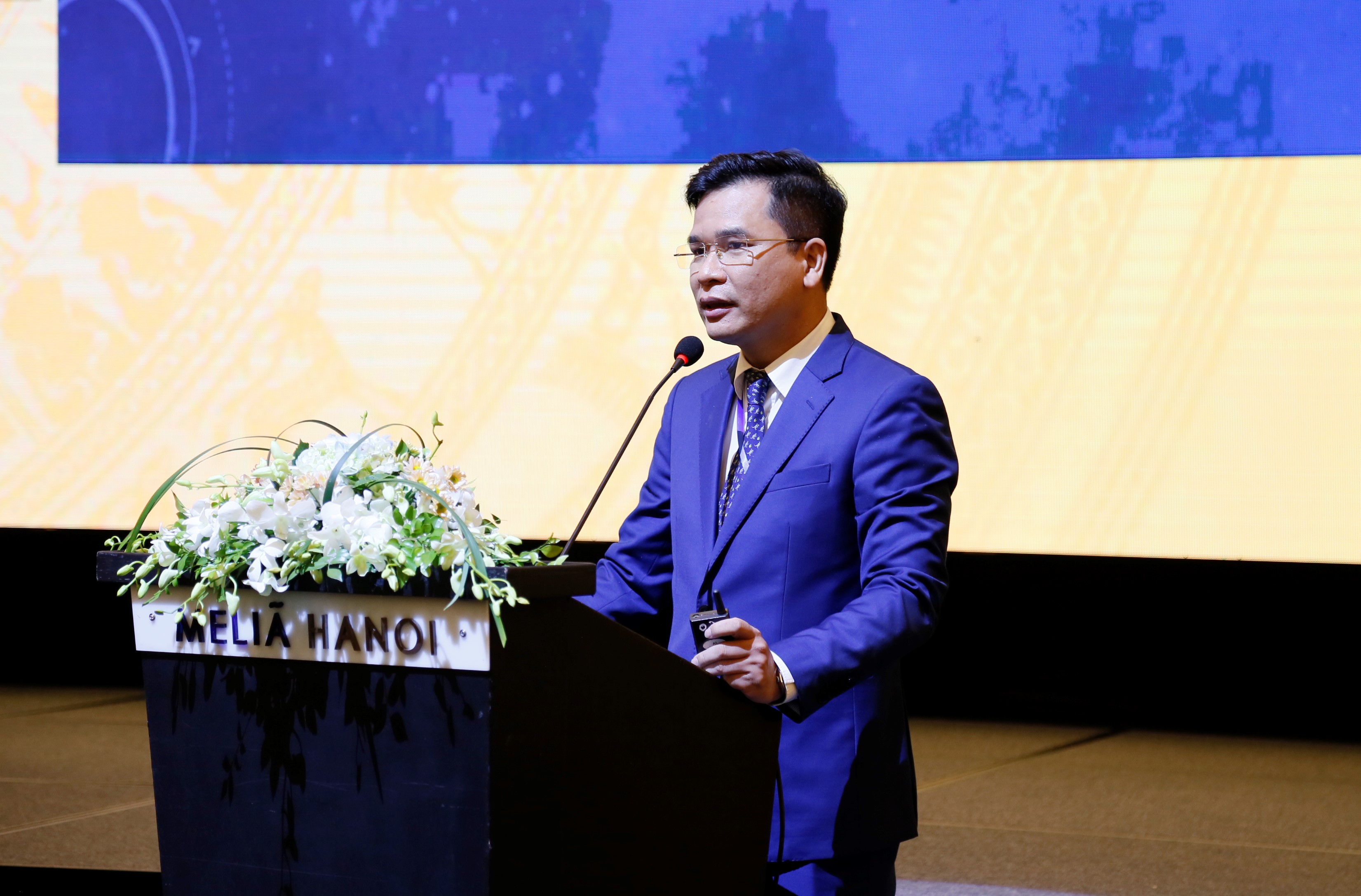 Ông Nguyễn Như Quỳnh - Phó Viện trưởng phụ trách Viện Chiến lược và Chính sách tài chính phát biểu tại Diễn đàn.