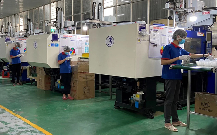 Sản xuất tại một doanh nghiệp trong khu công nghiệp Biên Hòa 2, tỉnh Đồng Nai (Ảnh minh họa: Thiên Vương).