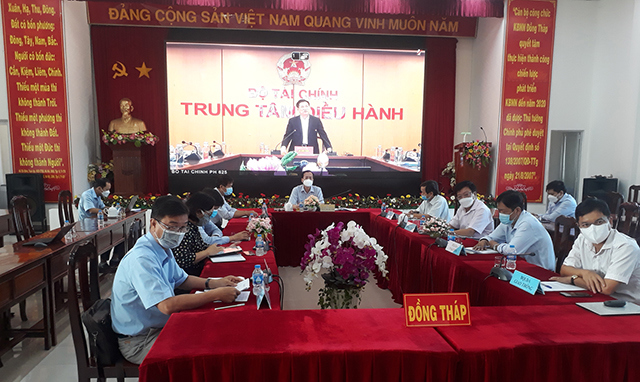 Đại biểu dự hội nghị tại điểm cầu tỉnh Đồng Tháp. Ảnh: Thành Nam