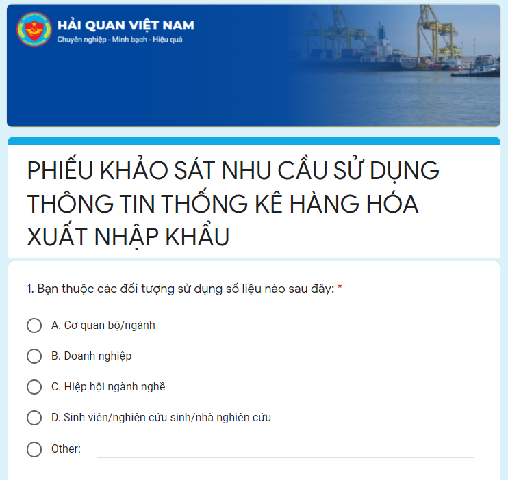 Mãu phiếu khảo sát.