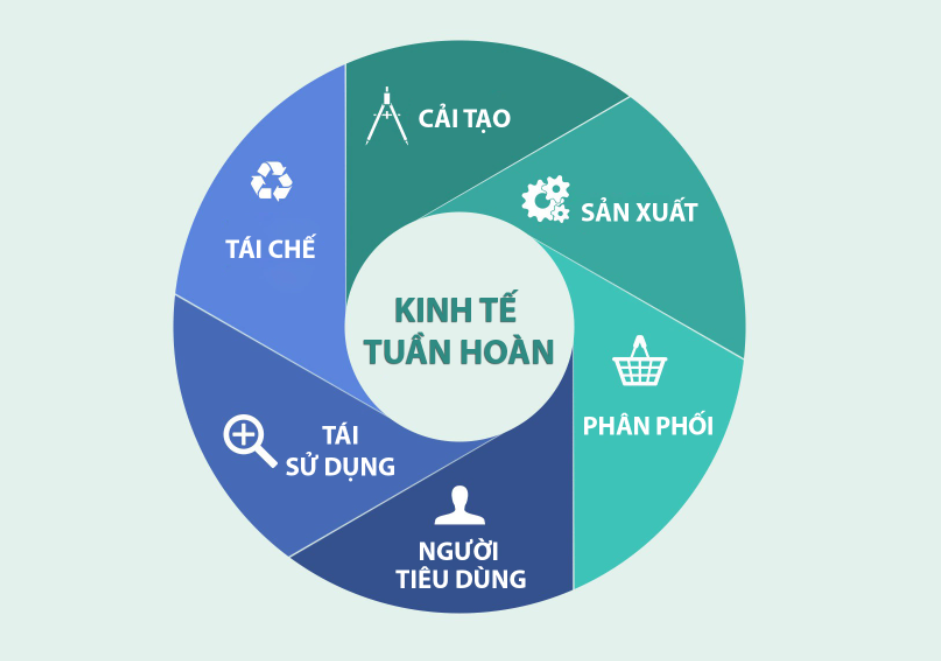 Kinh tế tuần hoàn chú trọng việc quản lý và sử dụng tài nguyên theo một vòng khép kín