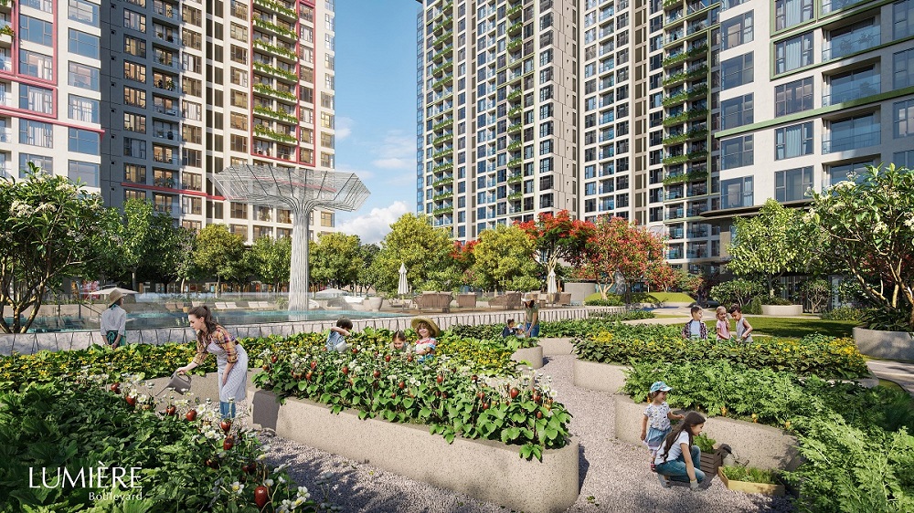 LUMIÈRE Boulevard cho chủ nhân nhiều lựa chọn khi bàn giao sớm. Ảnh: VHM