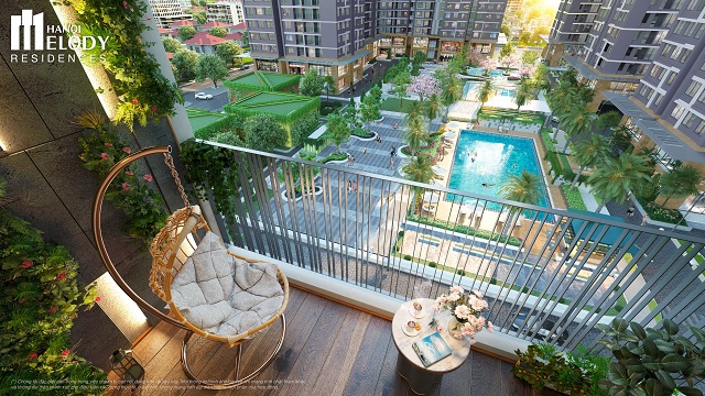 Loạt tiện ích ngay ngưỡng cửa của Hanoi Melody residences. Ảnh: HTL
