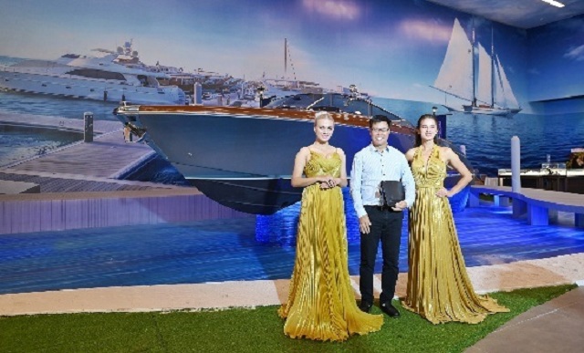 Tiểu cảnh các du thuyền sang trọng, đẳng cấp mô phỏng các Bến du thuyền tại các dự án của Novaland.. Ảnh: NVL