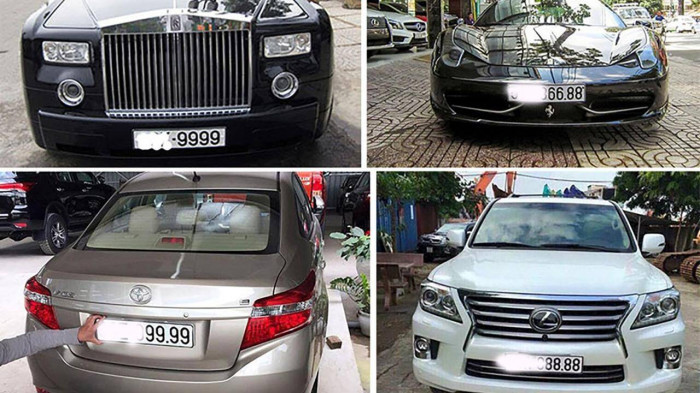 Không đấu giá biển số cấp cho xe mua sắm từ ngân sách nhà nước, xe của quân đội, xe của tổ chức doanh nghiệp nước ngoài...