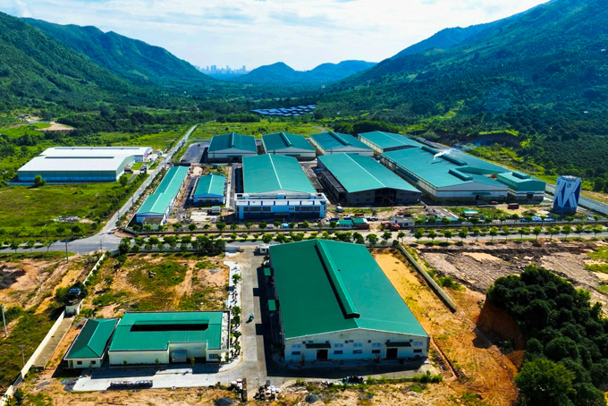 Một góc Cụm Công nghiệp Trảng É 1. Ảnh: Đình Lâm