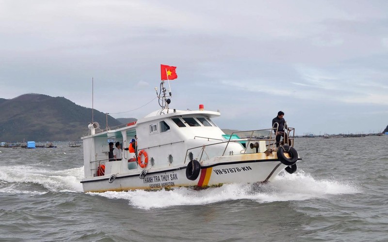 Tàu kiểm ngư tuần tra trên biển nhằm góp phần chống khai thác IUU.