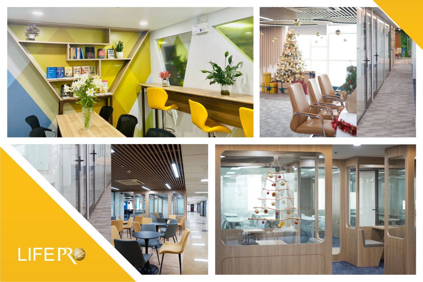 Văn phòng làm việc được thiết kế mở tạo môi trường làm việc thân thiện.