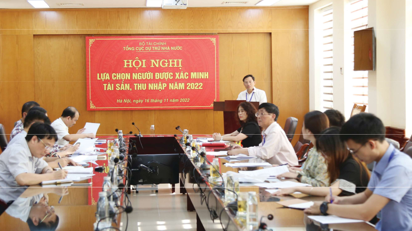 Tổng cục DTNN tổ chức Hội nghị lựa chọn người được xác minh tài sản, thu nhập năm 2022.
