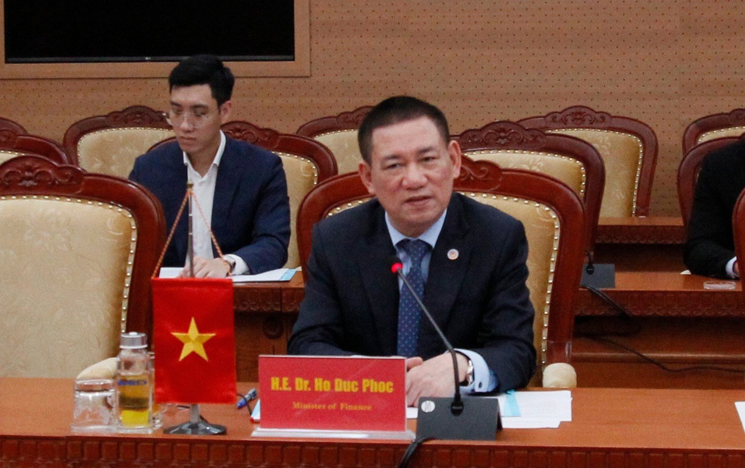 Bộ trưởng Hồ Đức Phớc đề nghị tăng cường hợp tác giữa Bộ Tài chính Việt Nam và JFAS trong lĩnh vực kinh doanh bảo hiểm và chứng khoán.