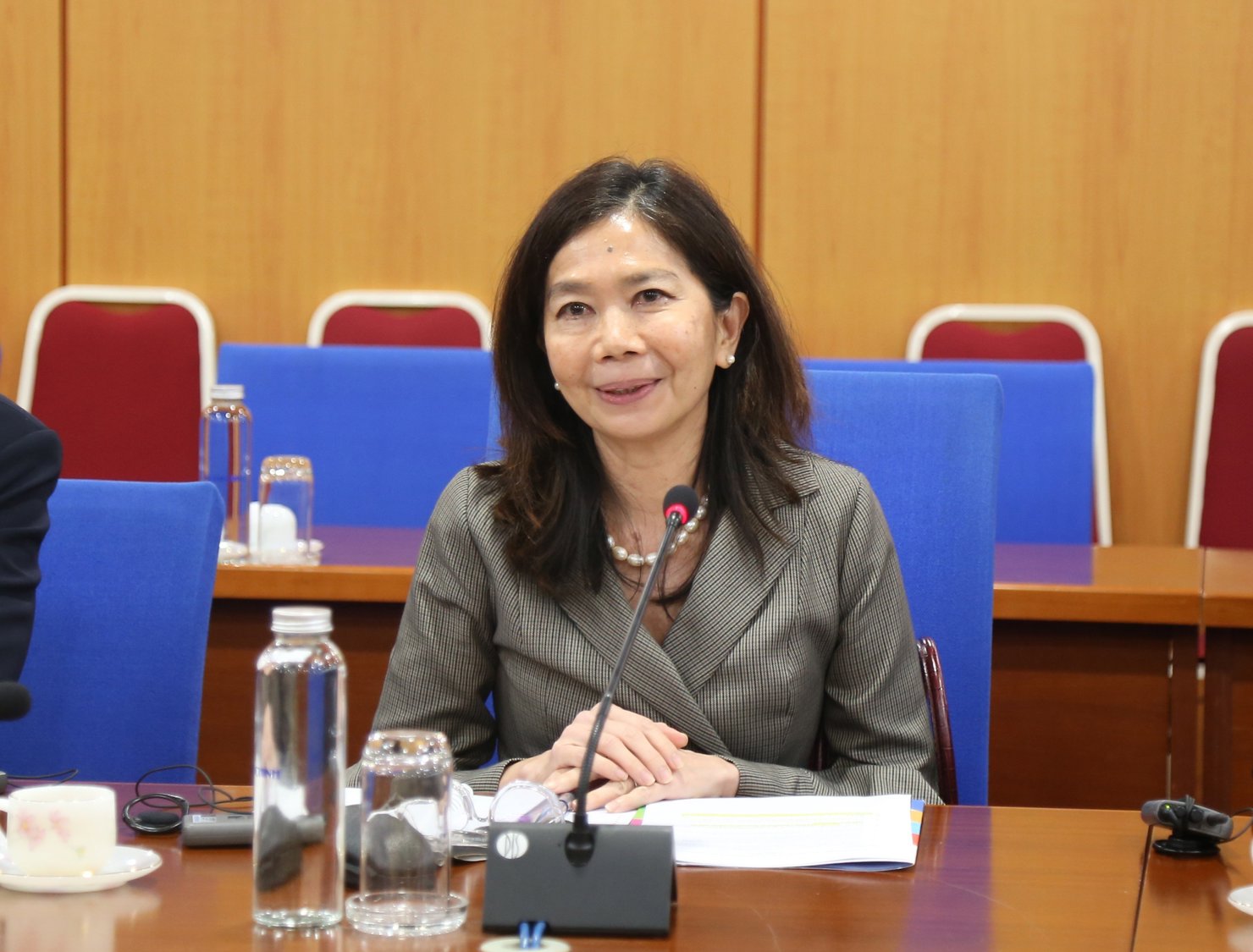 Bà Pauline Tamesis – Điều phối viên thường trú Liên hợp quốc tại Việt Nam cảm ơn sự chào đón nồng hậu của Bộ Tài chính.