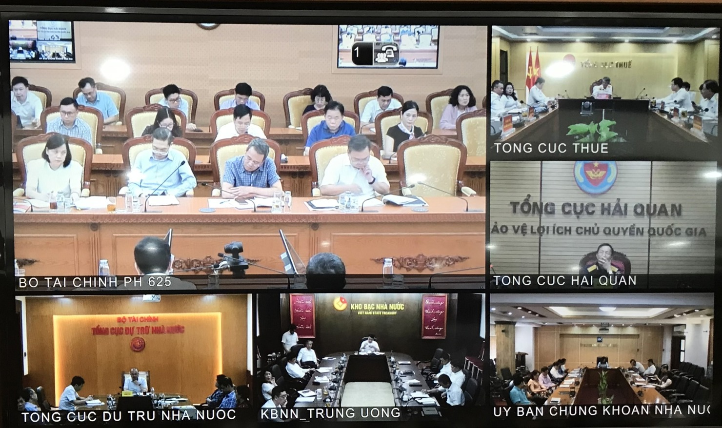 Các điểm cầu của Hội nghị. Ảnh: Gia Hân