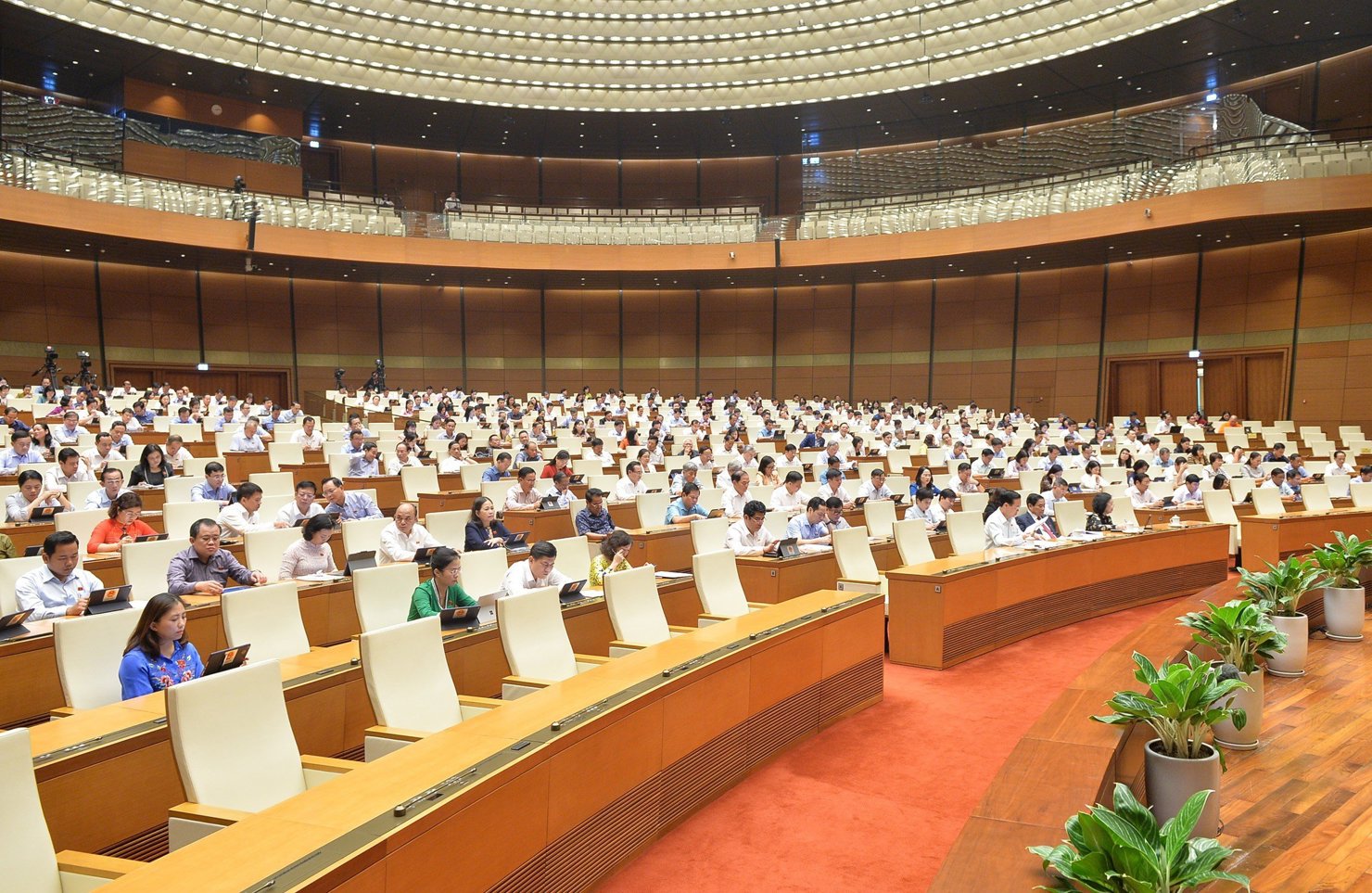 Các đại biểu dự họp.