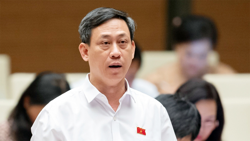 Đại biểu Mai Văn Hải - Đoàn đại biểu Quốc tỉnh Thanh Hóa nêu ý kiến về phương pháp định giá đất.