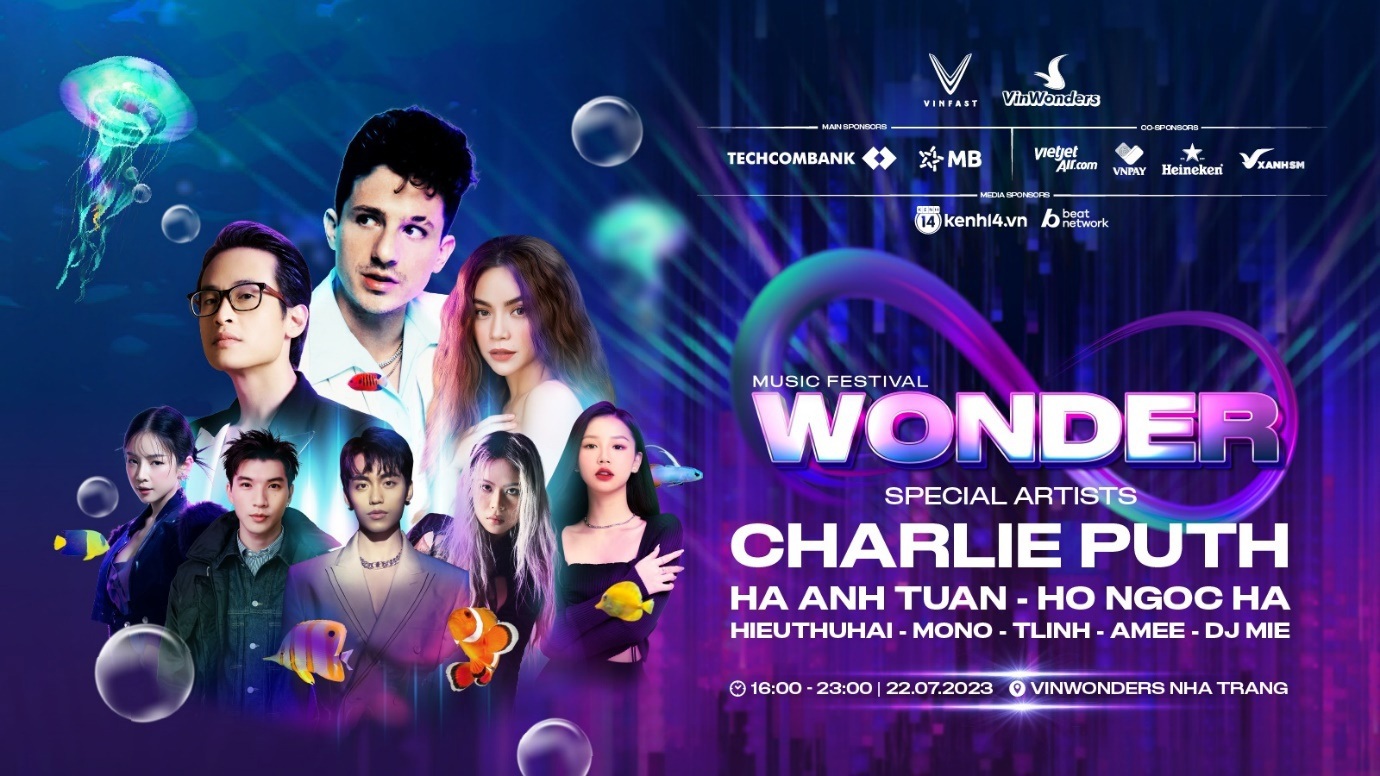 Đại nhạc hội 8Wonder sẽ diễn ra vào 22/7 tại Nha Trang. Ảnh: VinWonders
